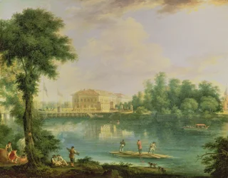 Ansicht des Kamennostrovsky-Palastes, St. Petersburg